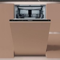 Hotpoint ActiveDry Integrated Slimline Dishwasher - Black control panel