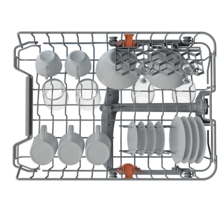 Hotpoint ActiveDry Integrated Slimline Dishwasher - Black control panel