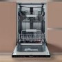 Hotpoint Integrated Slimline Dishwasher - Black Eco Programme