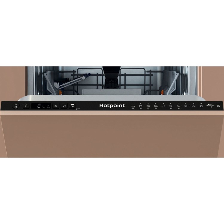 Hotpoint Integrated Slimline Dishwasher - Black Eco Programme