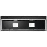 Fisher & Paykel 50004 - 83cm Wide High Performance Canopy Cooker Hood - Black Glass And Stainless Steel