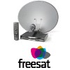 Freesat installation including satellite dish