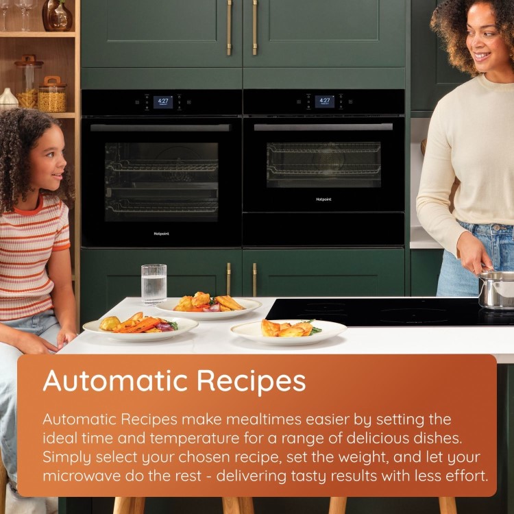 Hotpoint Class 2 Built-In Microwave & Grill - Black