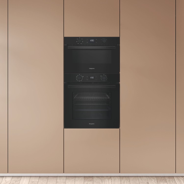 GRADE A1 - Hotpoint Class 2 Built-In Microwave & Grill - Black