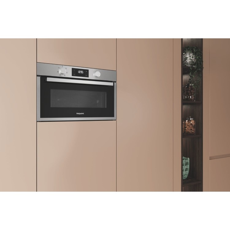 Hotpoint Built-In Microwave and Grill - Stainless Steel