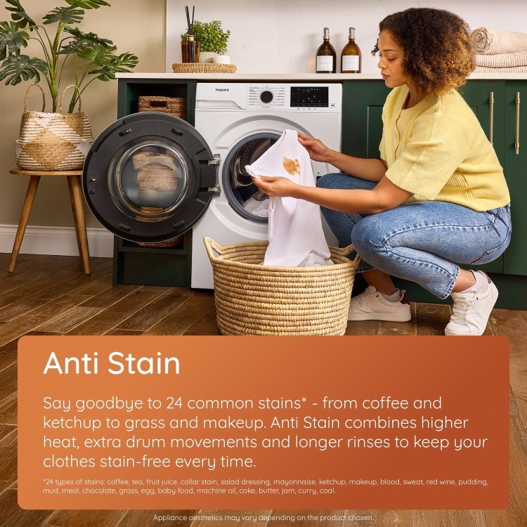 GRADE A1 - Hotpoint FabricCare 9kg Wash 6kg Dry 1400rpm Washer Dryer - Black