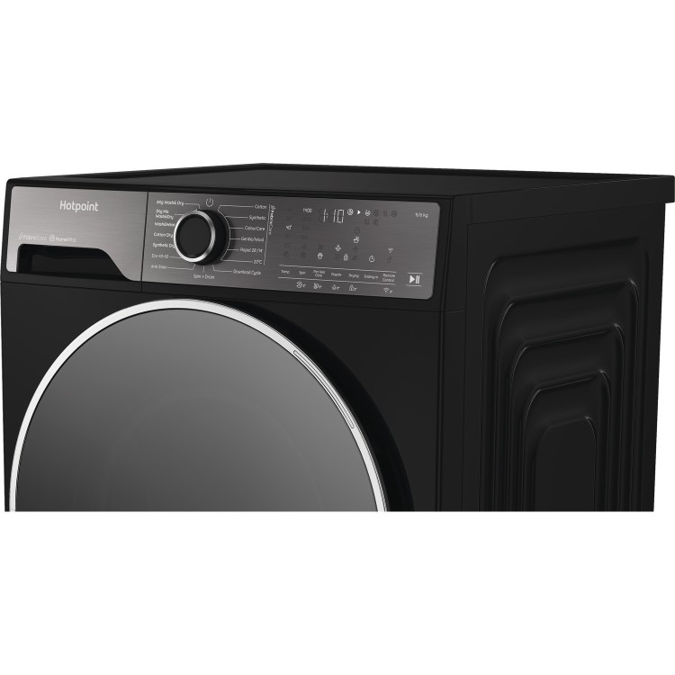 GRADE A1 - Hotpoint FabricCare 9kg Wash 6kg Dry 1400rpm Washer Dryer - Black
