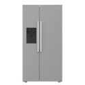 79154688/1/HPG26573WXP4UK Refurbished Hotpoint HPG2 6573W XP4UK Dual No Frost American Fridge Freezer with Water and Ice Dispenser - Stainless Steel