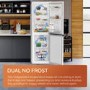 Refurbished Hotpoint 578 Litre Side-By-Side American Fridge Freezer - Stainless Steel