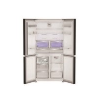 Hotpoint 565 Litre Four Door American Fridge Freezer - Dark Inox