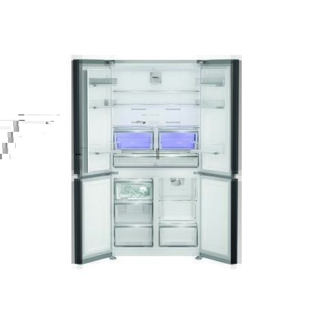Hotpoint 565 Litre Four Door American Fridge Freezer - Dark Inox