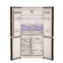 GRADE A2 - Hotpoint 565 Litre Four Door American Fridge Freezer - Dark Inox