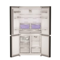 GRADE A2 - Hotpoint 565 Litre Four Door American Fridge Freezer - Dark Inox