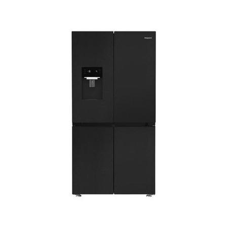 Hotpoint 565 Litre Four Door American Fridge Freezer - Dark Inox