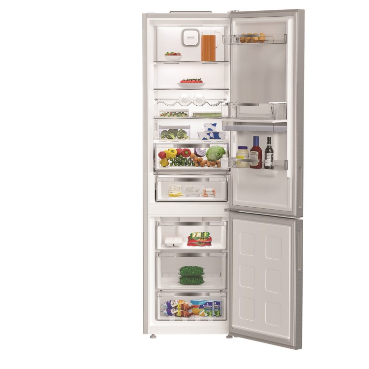 Hotpoint 355 Litre 70/30 Freestanding Fridge Freezer - Dark Inox