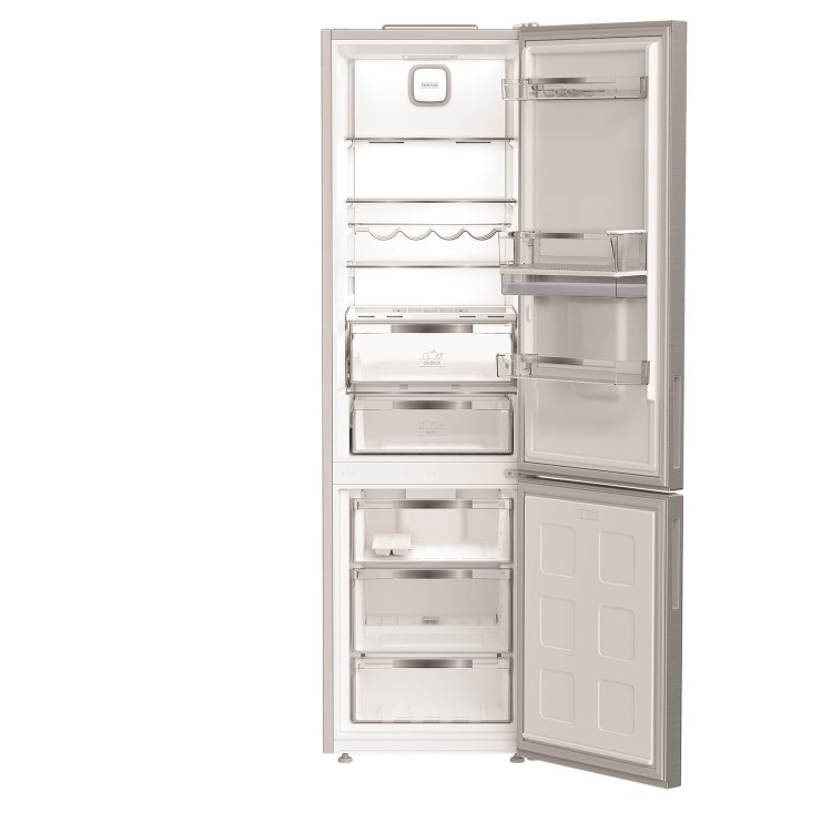 Hotpoint 355 Litre 70/30 Freestanding Fridge Freezer - Dark Inox
