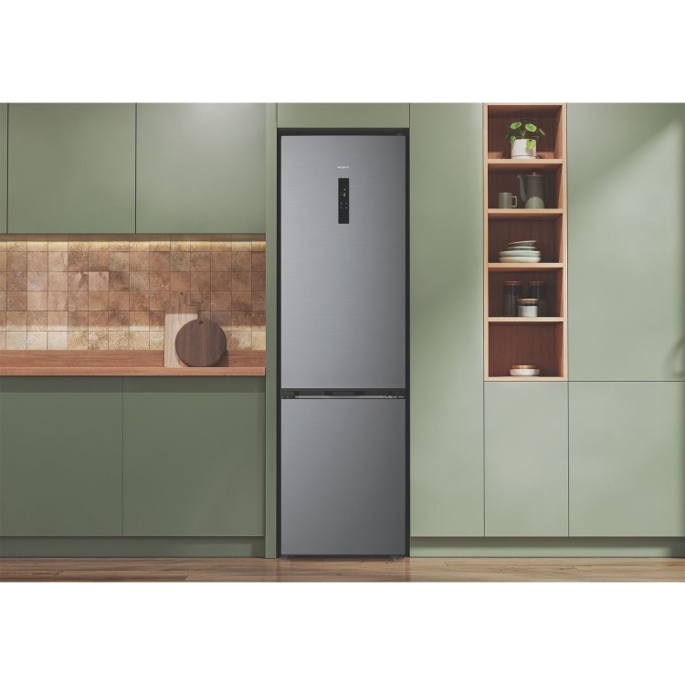 Hotpoint 415 Litre 70/30 Freestanding Fridge Freezer - Brushed Steel