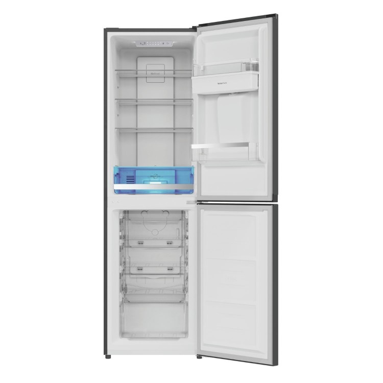 Hotpoint 244 Litre 50/50 Freestanding Fridge Freezer - Black Steel