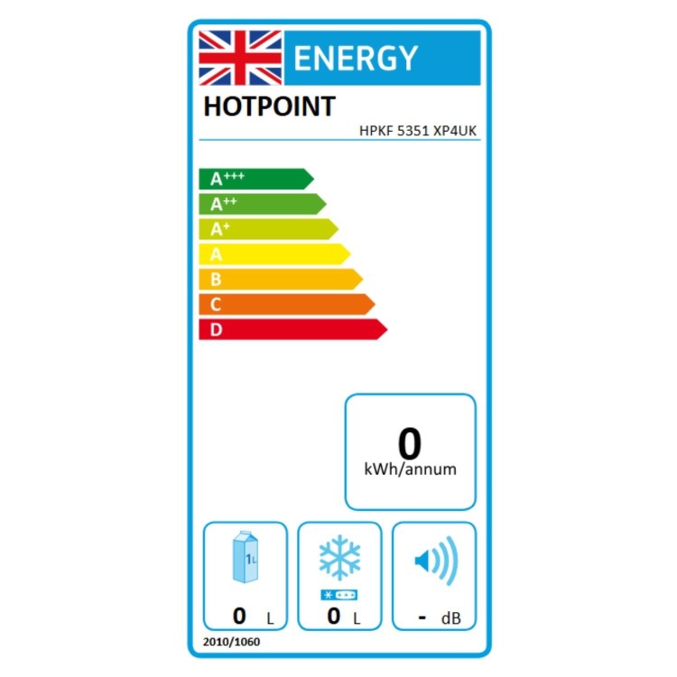 Hotpoint 357 Litre 70/30 Freestanding Fridge Freezer - Inox