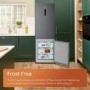 Hotpoint 268 Litre 50/50 Freestanding Fridge Freezer with Water Dispenser - Silver