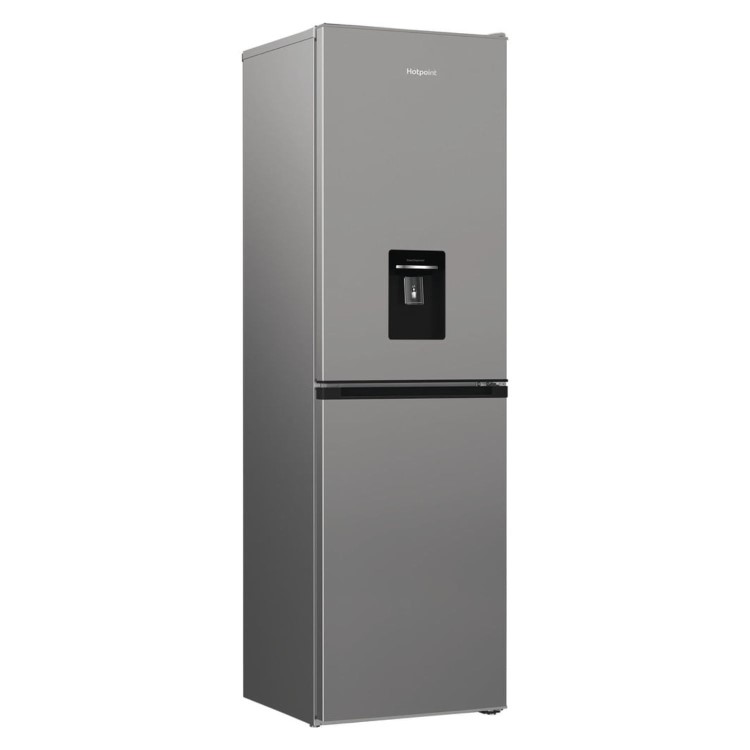 Hotpoint 268 Litre 50/50 Freestanding Fridge Freezer with Water Dispenser - Silver