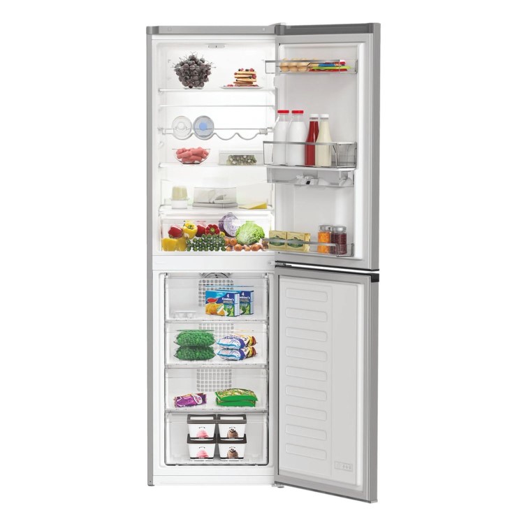 Hotpoint 268 Litre 50/50 Freestanding Fridge Freezer with Water Dispenser - Silver