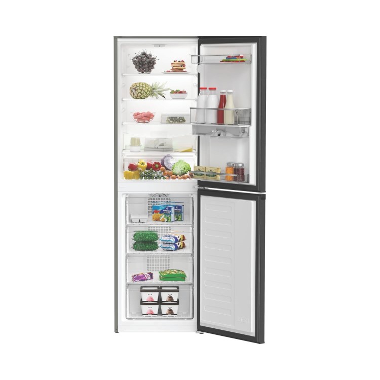 Hotpoint 268 Litre 50/50 Freestanding Fridge Freezer - Dark Stainless Steel