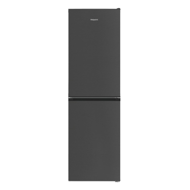 Refurbished Hotpoint 270 Litre 50/50 Freestanding Fridge Freezer - Dark Stainless Steel