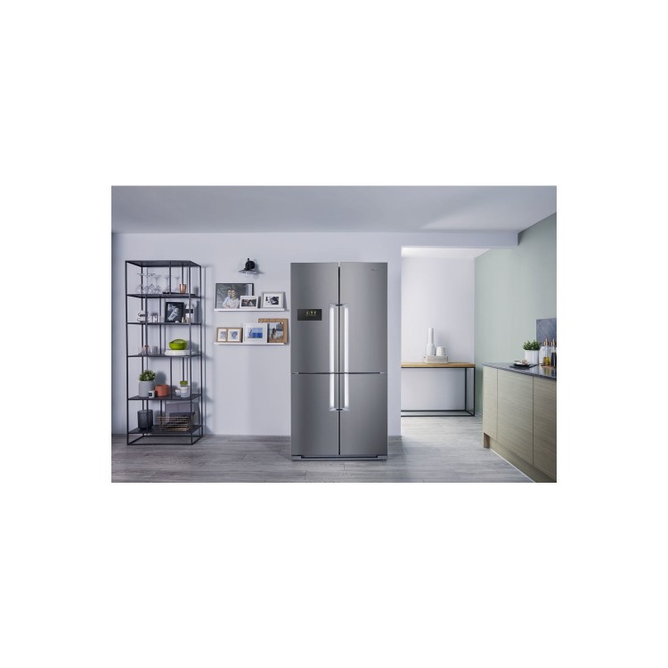 Hotpoint HPSN4TA+IN Quattro American Fridge Freezer - Stainless Steel