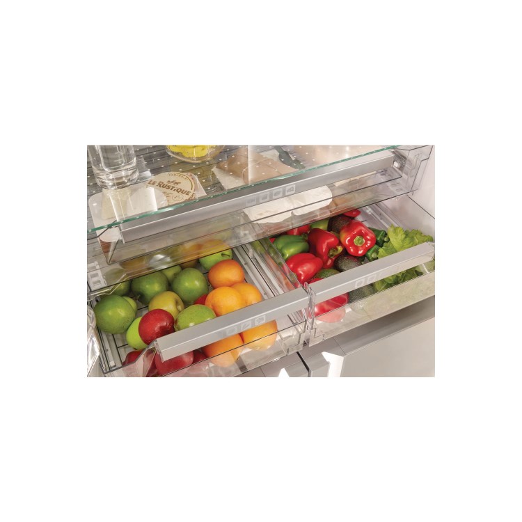 Hotpoint HPSN4TA+IN Quattro American Fridge Freezer - Stainless Steel