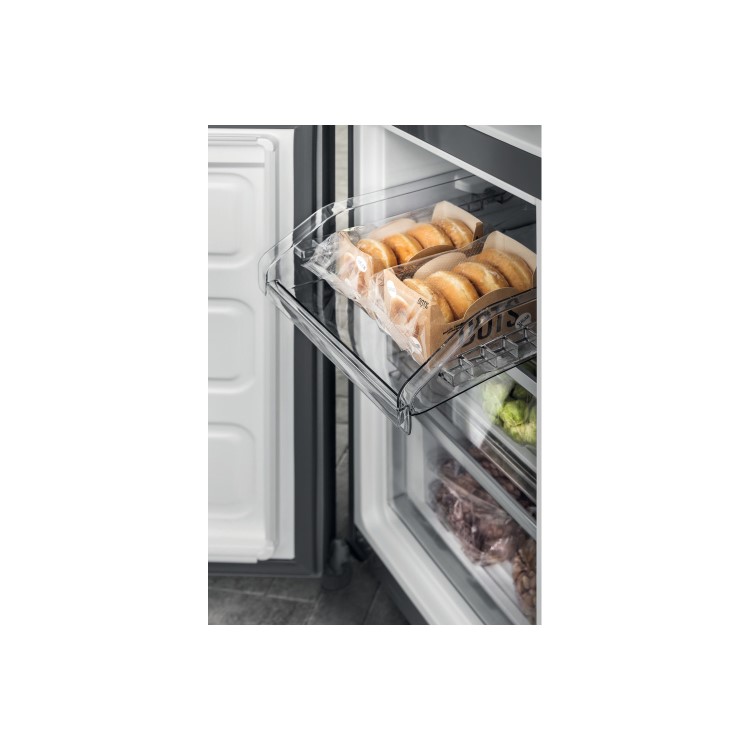 Refurbished Hotpoint HQ9B1L1 Freestanding 591 Litre American Fridge Freezer Stainless Steel