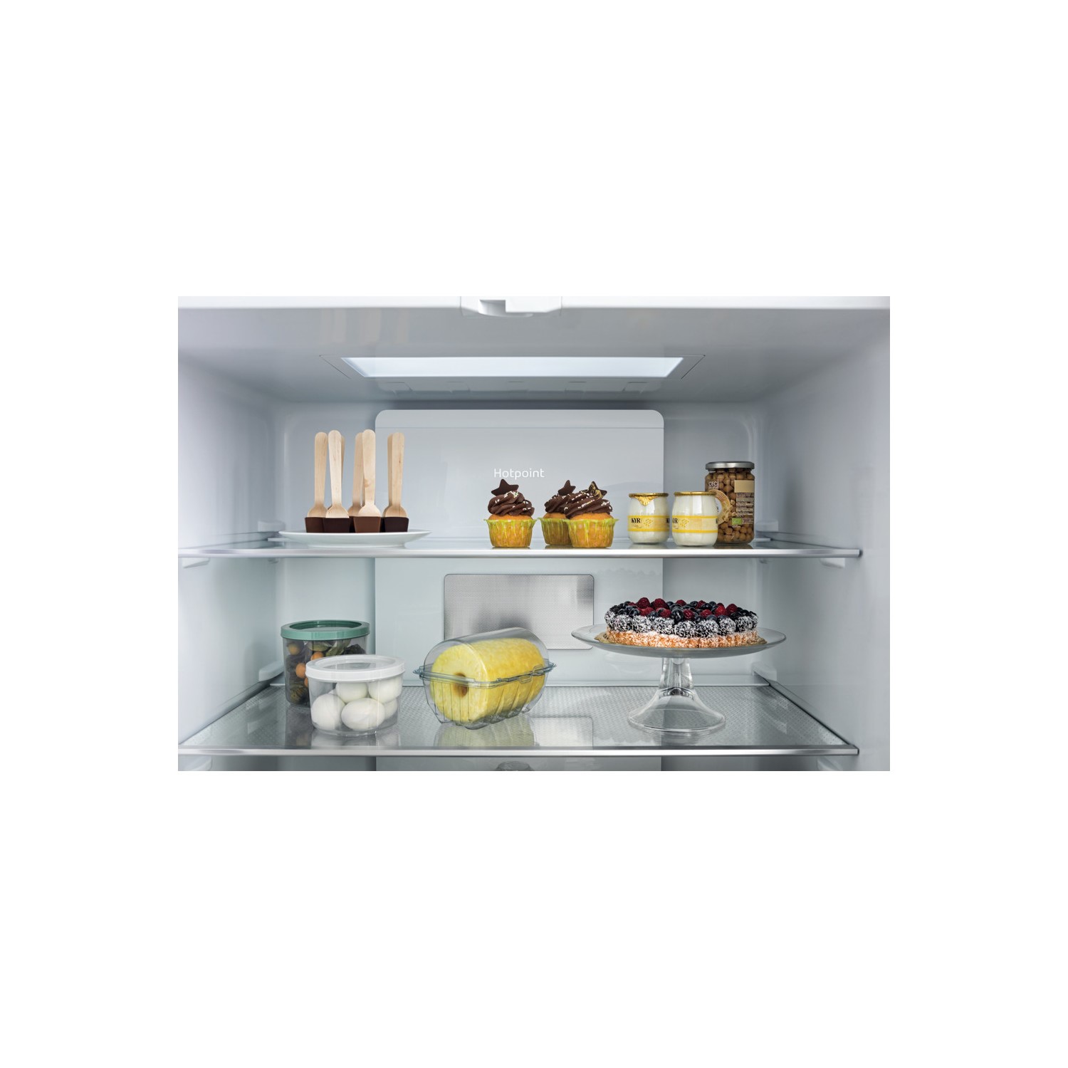 Hotpoint 594 Litre Four Door American Fridge Freezer Stainless Steel Look HQ9B1L1 Appliances