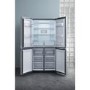 Refurbished Hotpoint HQ9B1L1 Freestanding 591 Litre American Fridge Freezer Stainless Steel