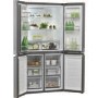 GRADE A1 - Hotpoint HQ9E1L American-style Frost Free Fridge Freezer With Touch Controls - Stainless Steel Look