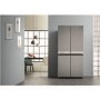 GRADE A1 - Hotpoint HQ9E1L American-style Frost Free Fridge Freezer With Touch Controls - Stainless Steel Look