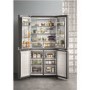 GRADE A1 - Hotpoint HQ9E1L American-style Frost Free Fridge Freezer With Touch Controls - Stainless Steel Look