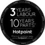 GRADE A1 - Hotpoint HQ9E1L American-style Frost Free Fridge Freezer With Touch Controls - Stainless Steel Look