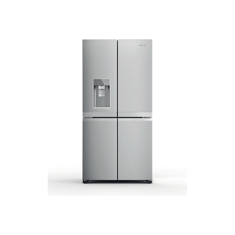 GRADE A1 - Hotpoint HQ9IMO1L Four Door American Fridge Freezer WIth Water Dispenser - Stainless Steel Look