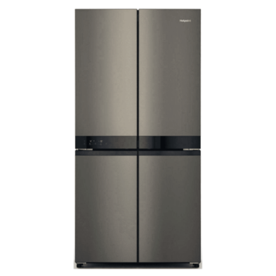 Hotpoint 594 Litre American Fridge Freezer - Black/Inox