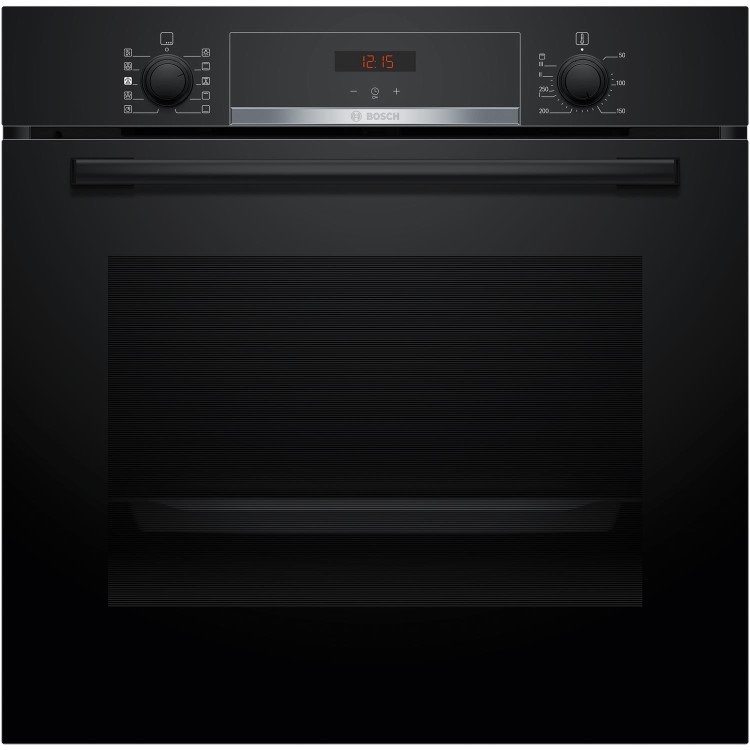 Refurbished Bosch Series 4 Electric Single Oven - HQA534BB3B built-in/under single oven in Black