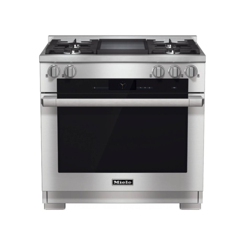 Miele HR1936G 92cm Wide Dual Fuel Range Cooker Stainless Steel