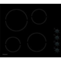 Refurbished Hotpoint HR619CH 58cm 4 Zone Ceramic Hob With Side Controls Black Refurbished Hotpoint HR619CH 58cm 4 Zone Ceramic Hob With Side Controls Black