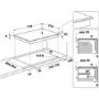 Refurbished Hotpoint HR724BH 77cm 4 Zone Ceramic Hob with Oval Dual Zone