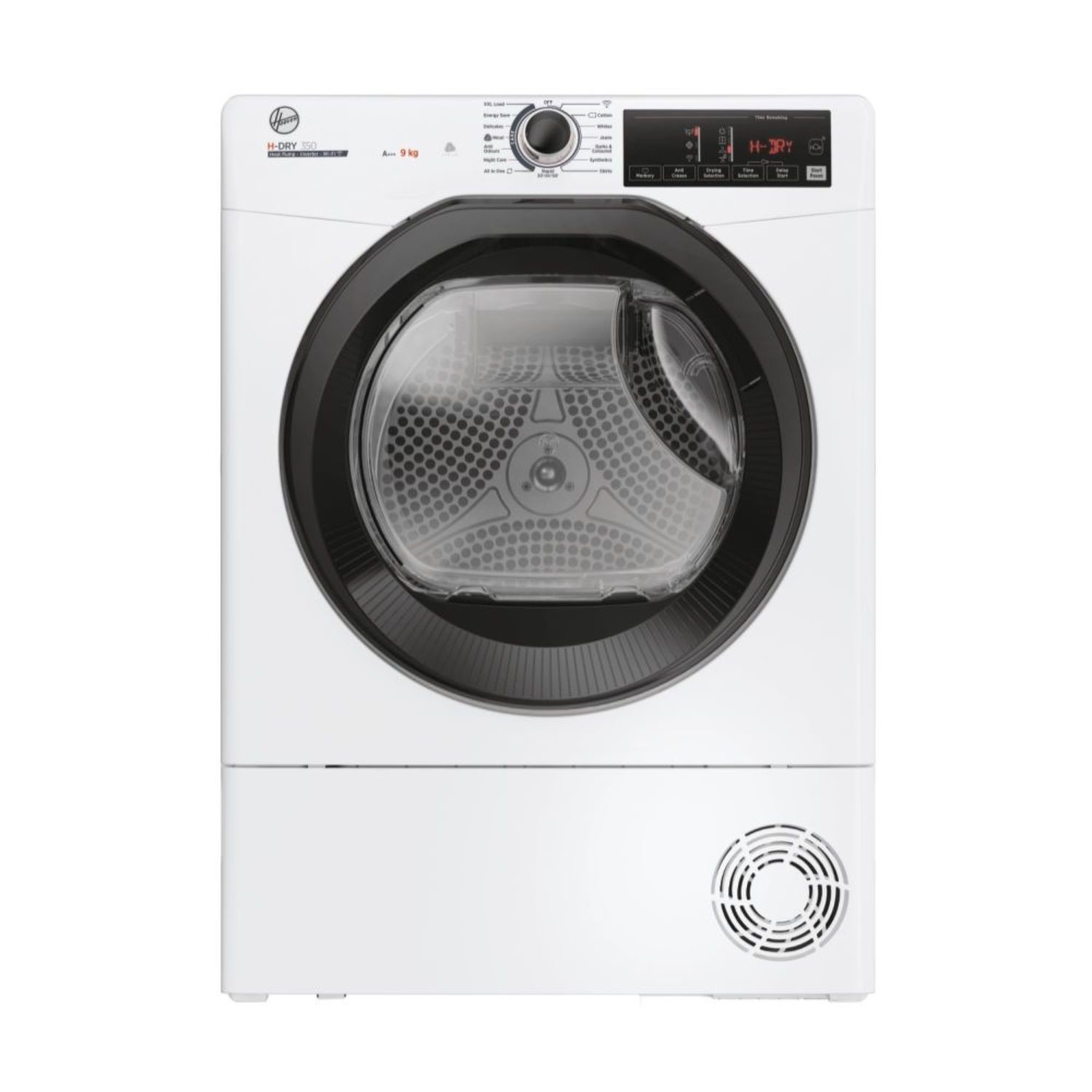 Hoover HREH9A3TBE-80/N H-Dry 350 9kg Heat Pump Tumble Dryer - White