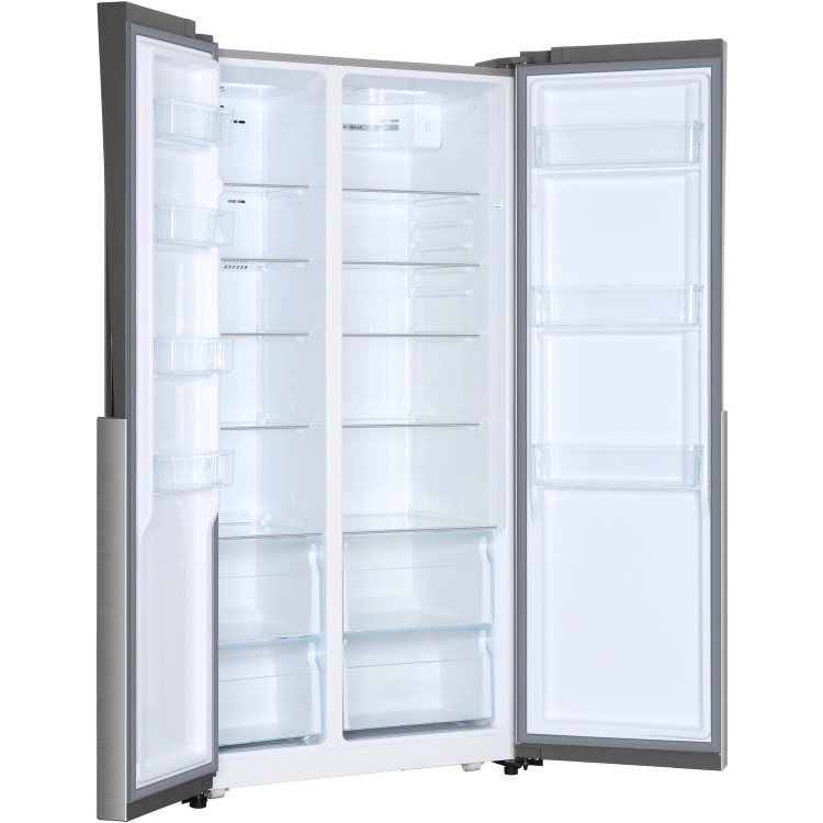 Haier HRF-521DS6 American Side-By-Side Fridge Freezer - Silver