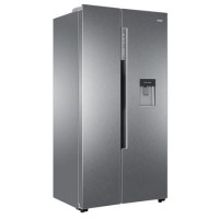 GRADE A2 - Haier HRF-522IG6 American Fridge Freezer With Water Dispenser - Silver