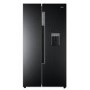 Haier HRF-522IB6 American Fridge Freezer With Water Dispenser - Black