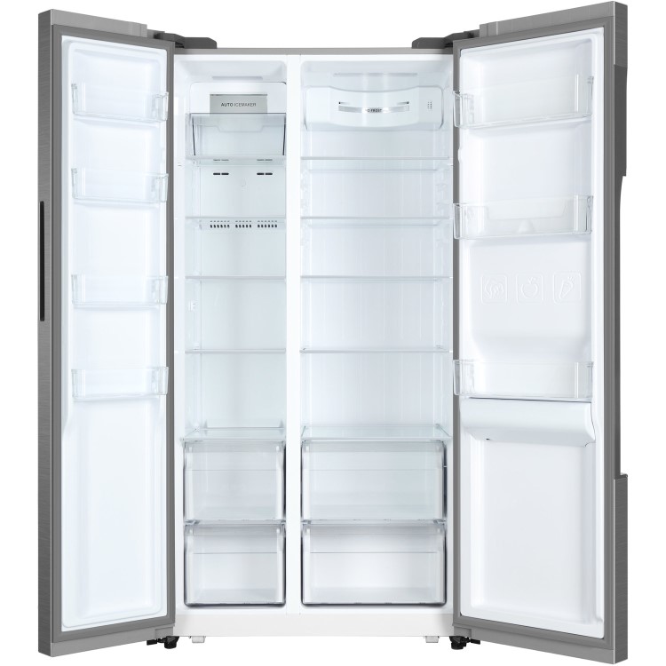 GRADE A2 - Haier HRF-522IG6 American Fridge Freezer With Water Dispenser - Silver
