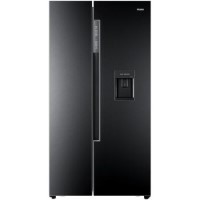 Haier HRF-522WBB6 510 Litre American Style Fridge Freezer Water Dispenser Frost Free 91cm Wide - Black