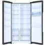 Haier HRF-522WBB6 510 Litre American Style Fridge Freezer Water Dispenser Frost Free 91cm Wide - Black